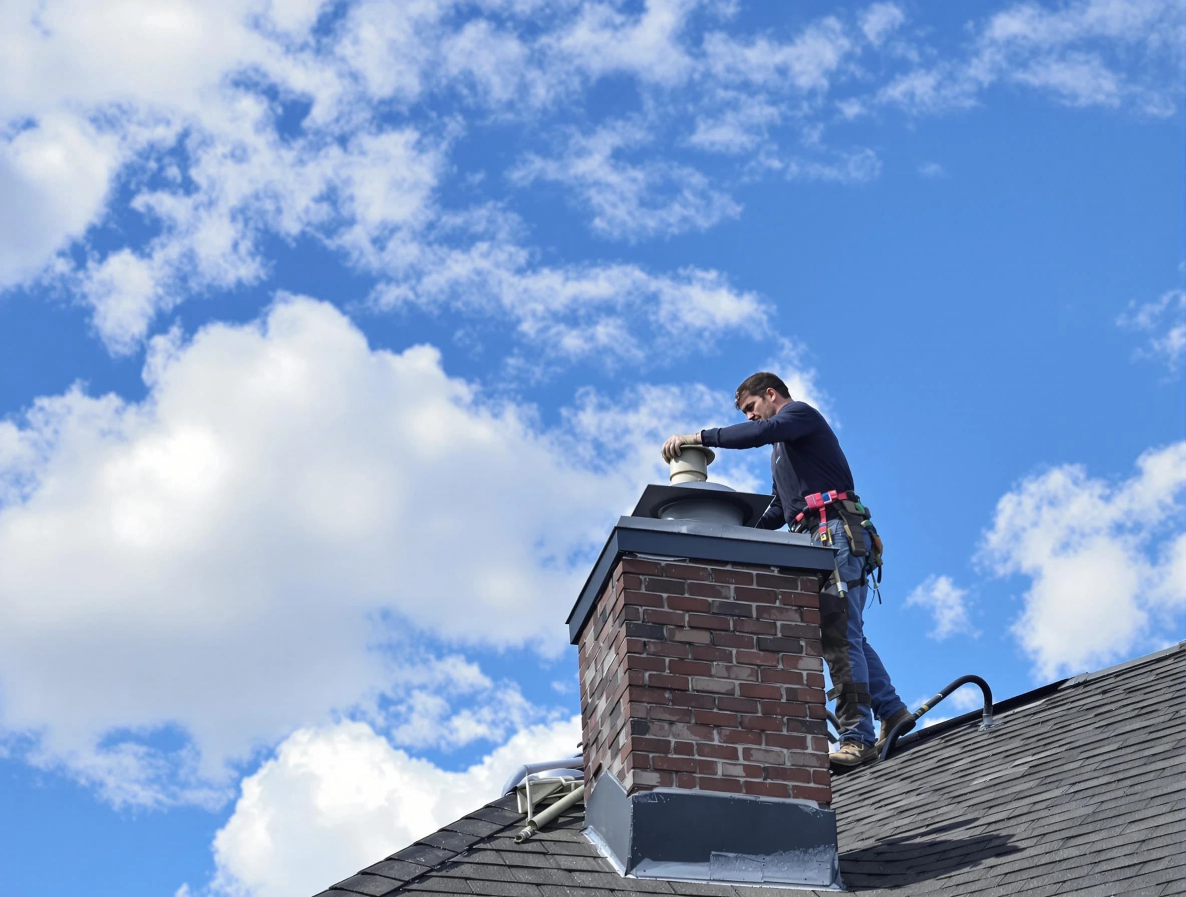 Grantsville Chimney Sweep installing a sturdy chimney cap in Grantsville, UT