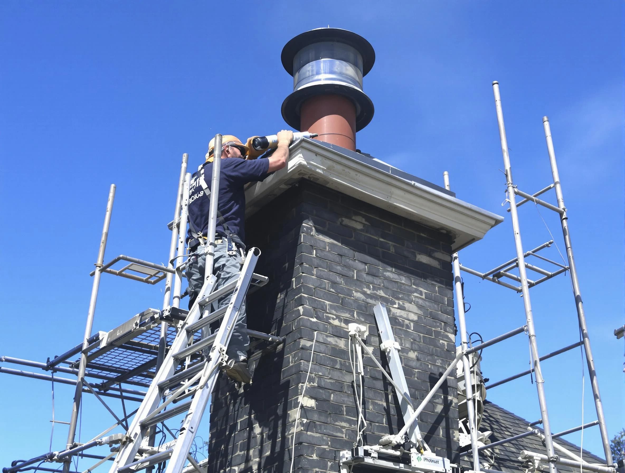 Sturdy chimney crown finished by Grantsville Chimney Sweep in Grantsville, UT