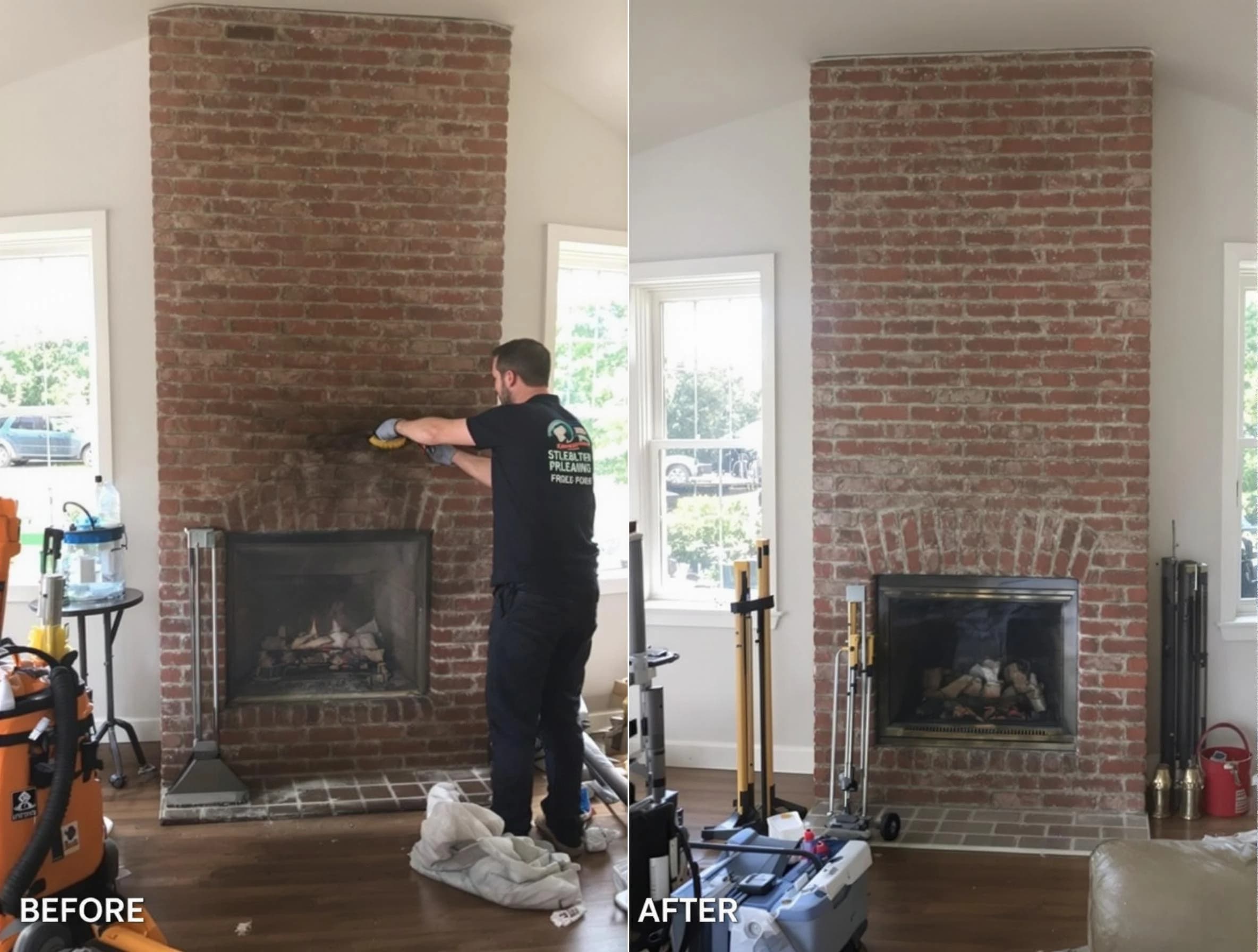 Finished chimney sweeping service by Grantsville Chimney Sweep in Grantsville, UT