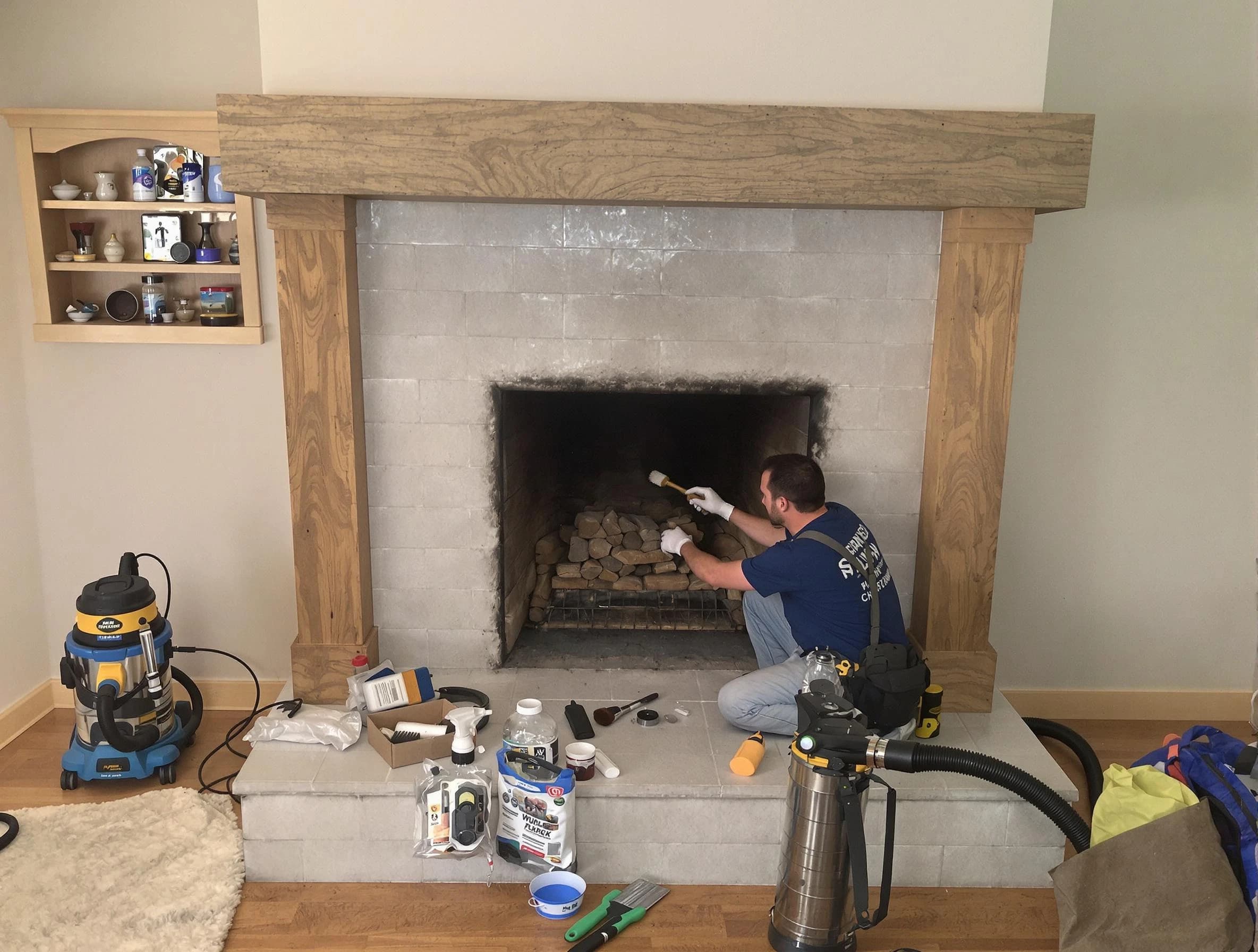 Detailed creosote removal process by Grantsville Chimney Sweep in Grantsville, UT