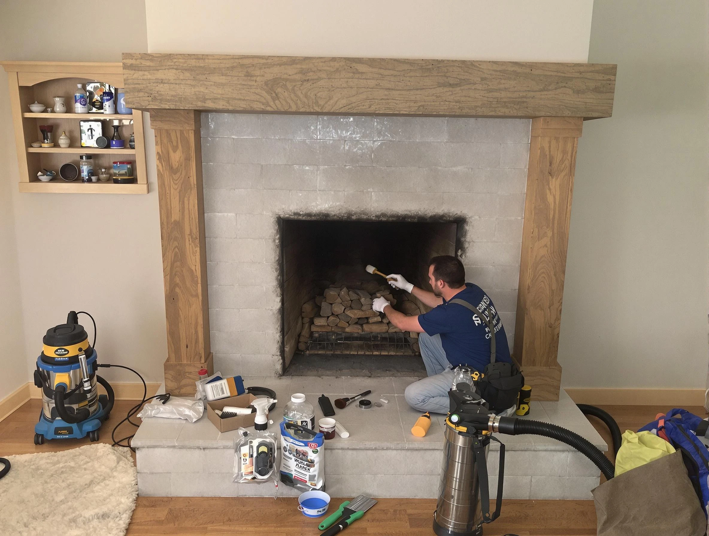 Detailed creosote removal process by Grantsville Chimney Sweep in Grantsville, UT