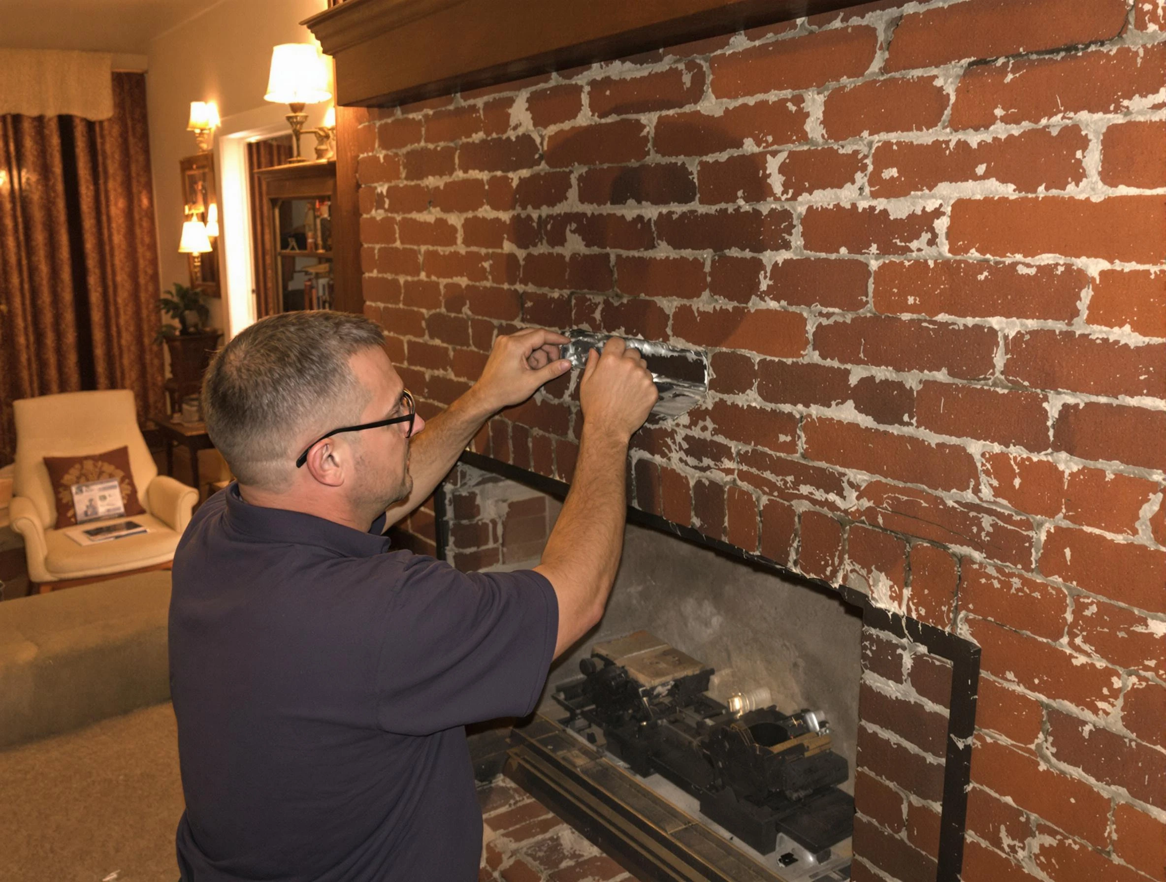 Grantsville Chimney Sweep expert fixing a fireplace in Grantsville, UT